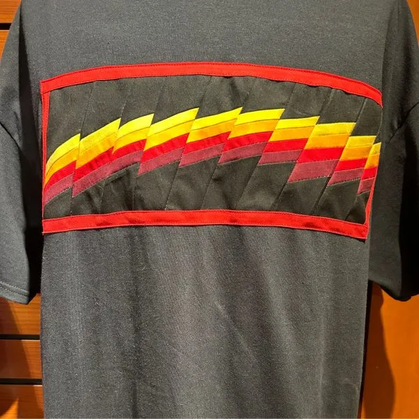 Fire Color Patchwork T-Shirt