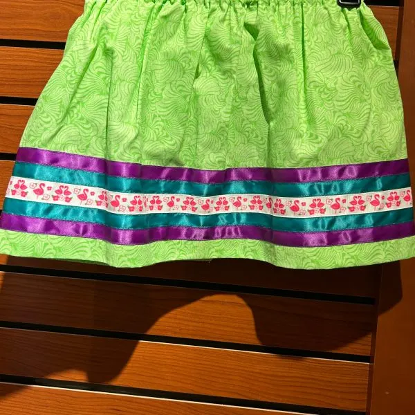 Children's Green Ribbon Skirt