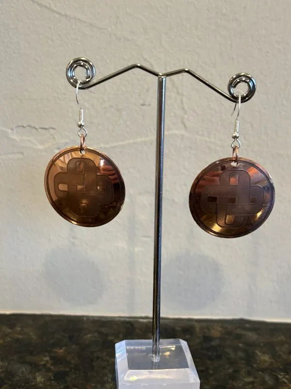 Muscogee Knot Copper Earrings - Amanda Rutland