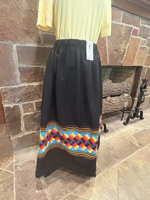 Black Ric-Rac and Patchwork Skirt