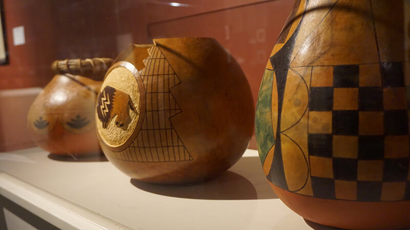 Handmade pots from the Trepp Collection. 