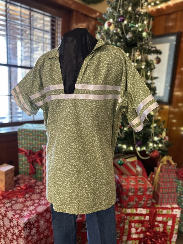 Floral Green Ribbon Shirt (2XL)