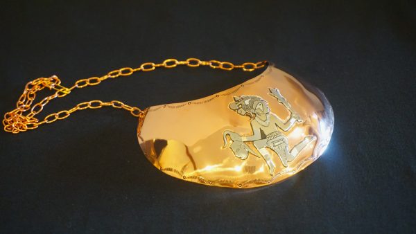 Copper Head-Hunter Gorget