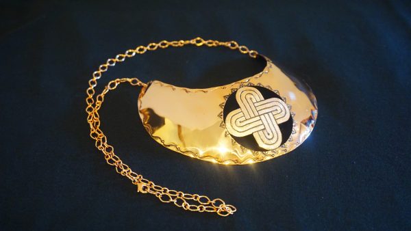 Copper Gorget w/ the Muscogee Knot Design