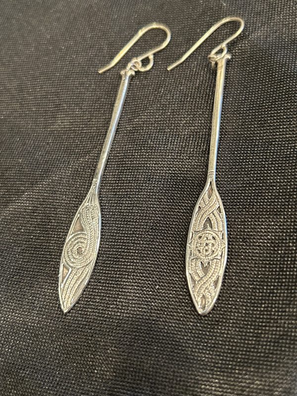 Sterling Oar Earrings