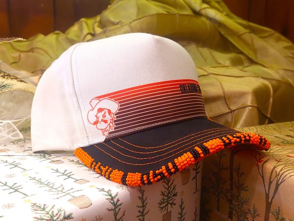 White OSU Pistol Pete Cap