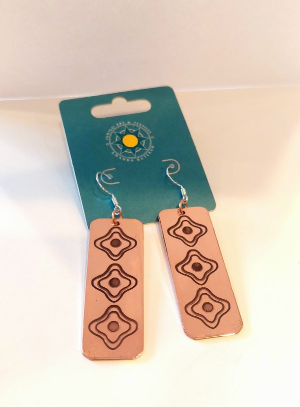 Copper Four Directions Earrings - Amanda Rutland