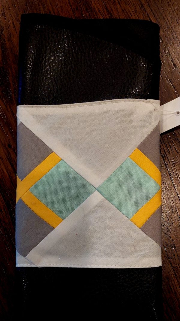 White and Mint Patchwork Eyeglass Case by Natasha Parks