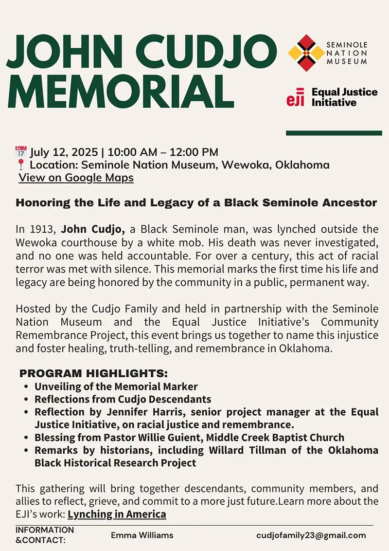 cudjo-memorial-flyer