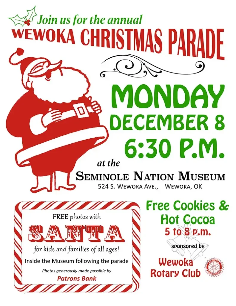 Wewoka Christmas Parade flyer